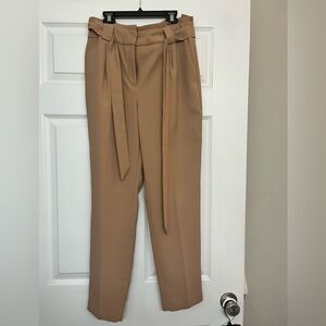 Express Women's Camel Tie-Waist Trousers